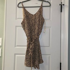 Leopard Print Romper - NWT